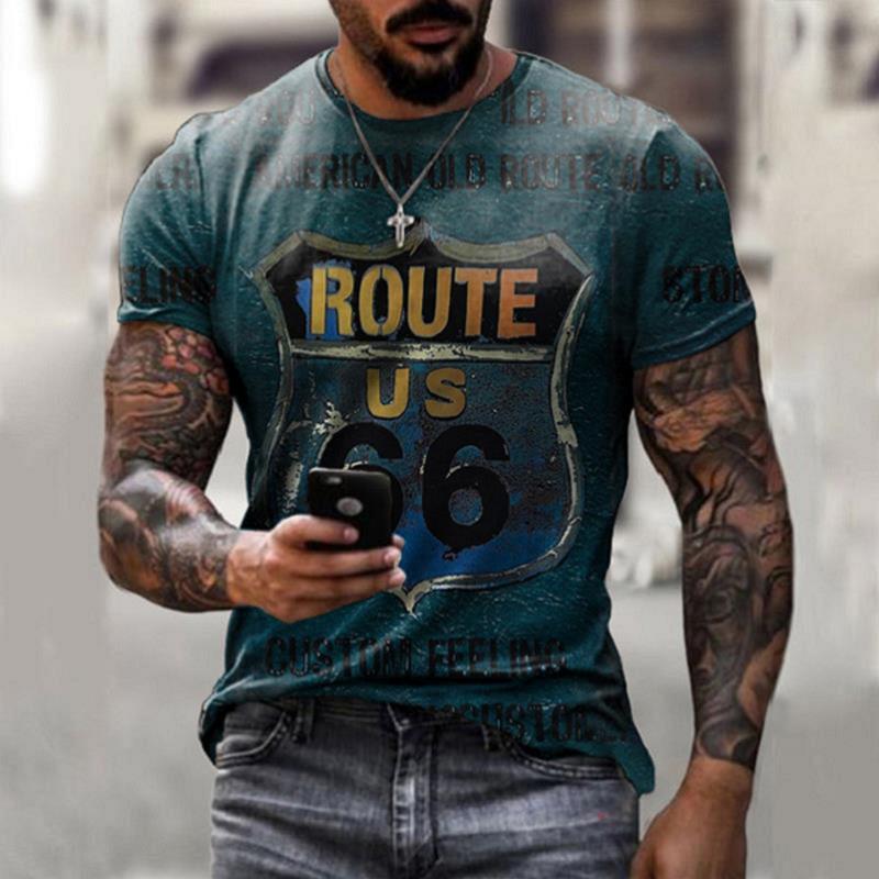 Ropa Oversize Retro Manga Corta Hombre